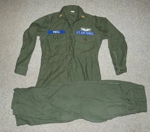 Vietnam War Named OG-107 USAF Navigator Officer Cotton Sateen Uniform - Picture 1 of 11