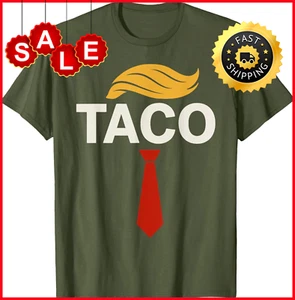 Lustiges T-Shirt Let's Go Taco Trump Always Chickens Out - Bild 1 von 5