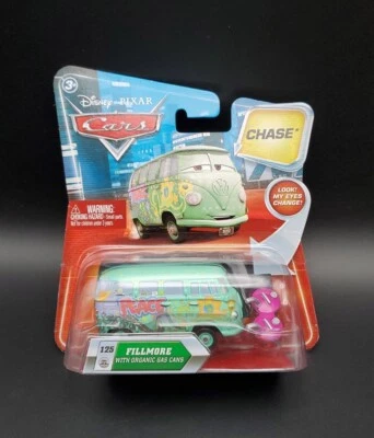 2009 Disney Pixar Cars Fillmore With Organic Gas Cans Chase VW Bus Van B - Image 1 of 4