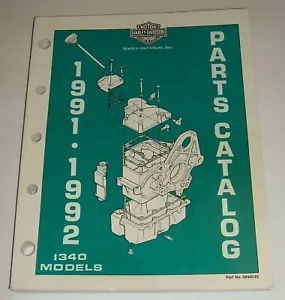 Harley 1991 1992 Parts Manual Catalog 1340 Flt Fxr Softail Dyna Touring - Picture 1 of 6