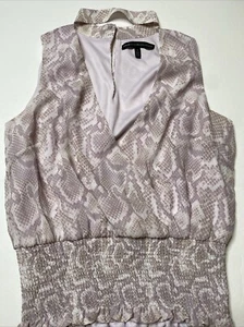 Blusa sin mangas de gasa lavanda lila mercado negro de la Casa Blanca talla 6 - Imagen 1 de 9