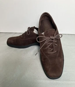 CLARKS Springers 31262 Shoes Women's Brown Nubuck Lace Up Oxford Casual Size 7 M - Foto 1 di 15