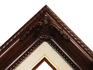 Brown Ornate Linen Liner Wedding Studio Portrait Picture Frame B5BL - Picture 1 of 3