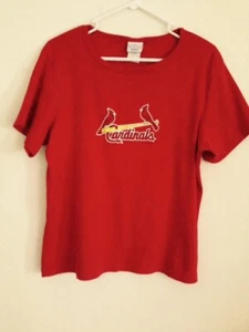 Genunie Merchandise Louis Cardinals #15 Jim Edmonds Red Birds Baseball T shirt - Picture 1 of 2