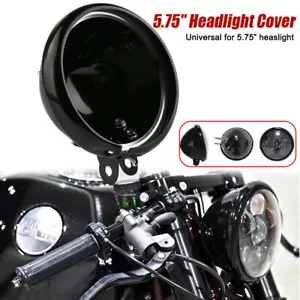 5.75" Motorcycle Headlight Cover Housing Holder Mount For Harley XL883 1200 Dyna - Foto 1 di 8