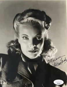 1946 Hillary Brooke Stunning Vintage 8x10 Hand Signed Autograph JSA COA - Picture 1 of 5
