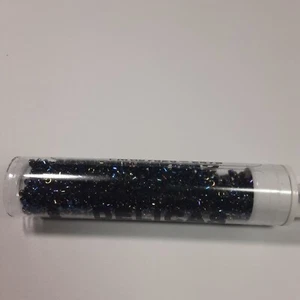 Miyuki Delica 11/0 - Opaque Black Rainbow- 7.5 grams (DB0005) - Picture 1 of 3