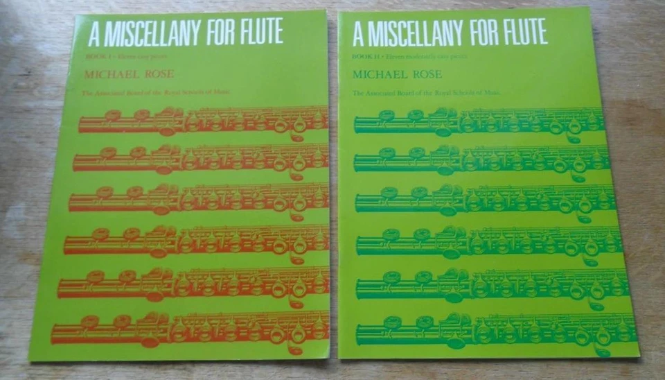2 NEW MUSIC BOOKS Miscellany For Flute Book 1 and Book 2 MICHAEL ROSE - ABRSM - Image 1 of 1