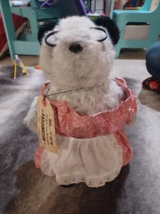 "Vestido y botas de goma vintage de 13"" tía Lucy Paddington Bear Eden Toys 1983" - Imagen 1 de 9