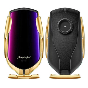 Wireless Charger Automatic Clamping Car Mount Phone Holder Qi Rack Smart Sensor - Picture 1 of 8