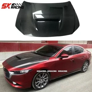 Fits Mazda 3 AXELA 2020-24 Carbon Fiber Front Engine Bonnet Hood Panel Bodykits - Picture 1 of 13
