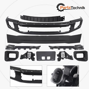 Front Bumper Kit For 2020-2022 Ford F-250 F-350 Super Duty Air Deflector 10Pcs - Picture 1 of 12