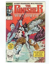 Punisher War Journal #7 (Marvel, 1989) 1st Team-Up Punisher Vs Wolverine Jim Lee