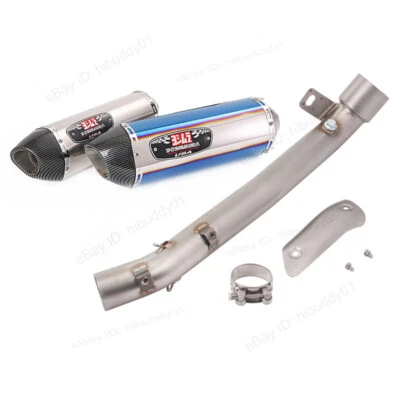 Silenciador negro deslizable sistema de escape tubo de enlace medio negro para Suzuki GSXR1000 2009-2011 Foto 1 de 4