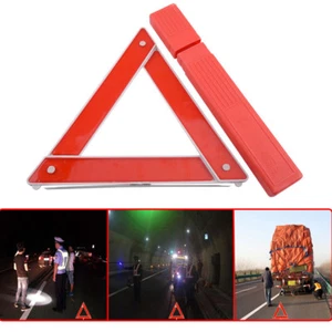 Car Emergency Breakdown Warning Triangle Red Reflective Safety Hazard Travel Kit - Picture 1 of 5