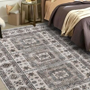 Vintage Washable Rug,5x7 Boho Area Rugs for Living Room, Bedroom, Kitchen - Picture 1 of 9