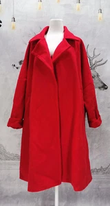 Neu Wanssy Damen Mantel rot oversize ohne Gürtel Einheitsgröße 601-4879 - Bild 1 von 4