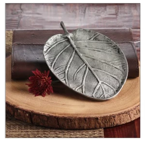 Silver Leaves Collection Plate / New Leaf Tray - Picture 1 of 2
