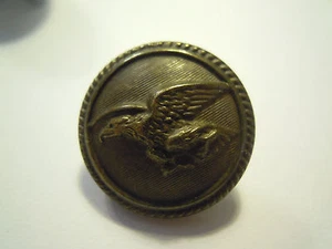 VINTAGE BUTTON - MILITARY AERONAUTICS - BROWN GOLD - Ø 2 cm - Picture 1 of 2