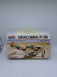 Vintage 1973 Monogram Airacobra P-39 Model Kit 6844 1/48 Scale Sealed Torn - Picture 1 of 7