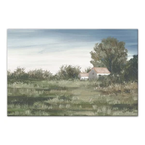 Creative Products Neutral House in Trees 30 x 20 Canvas Wall Art - Picture 1 of 5