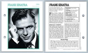 Frank Sinatra - 1950's Atlas Editions Movie Star Card - Picture 1 of 1