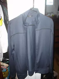 Alfani Men Navy Blue Lightweight Athletic Jacket Zip Up Size M - Picture 1 of 2