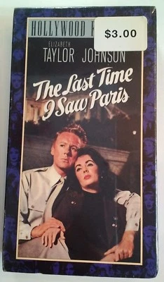 The Last Time I Saw Paris Sealed VHS Elizabeth Taylor NOS 1993 Roger Moore Gabor - Image 1 of 4