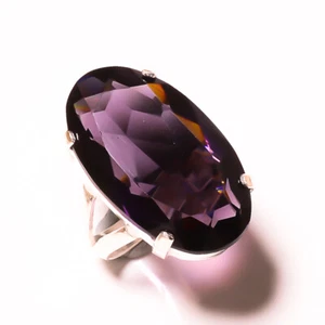 Valentine's Day Amethyst Gemstone 925 Sterling Silver Handmade Ring All Size - Picture 1 of 5