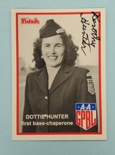 1995/96 Fritsch AAGPBL Dorothy Hunter Signed Auto #87 Card
