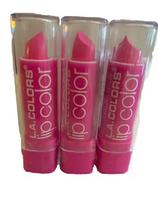 3X L.A. Colors Moisture Rich Lip Color Lipstick Light Pink Shade PINK PARFAIT - Picture 1 of 3