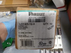 New 10Pack PANDUIT LCC4/0-12-X NSMP - Picture 1 of 2
