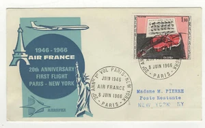 AIR FRANCE 1946-66 20th anniversary first flight Paris - New York /L4717 - Picture 1 of 2