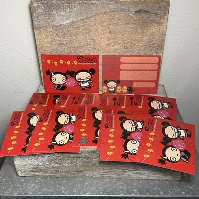 VINTAGE PUCCA & GARU Party Invitation 16 cts in SPANISH LANGUAGE 5"x3.5" - Image 1 of 4