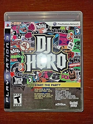 DJ Hero (Sony PlayStation 3, 2009) PS3 Complete w/ Manual Perfect Disc - Image 1 of 3