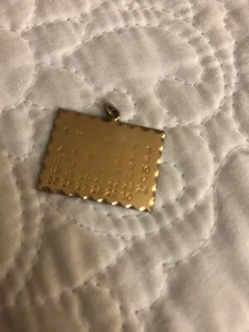 Vintage 12k  Gold Filled 30-Day Calendar Birthday Charm  Pendant Unmarked - Picture 1 of 4