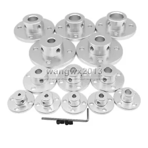 2-16mm Aluminum Alloy Rigid Flange Coupling Motor Connector Guide Shaft Support - Picture 1 of 22