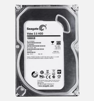 Seagate Pipeline HD 1TB ST1000VM002 5900RPM SATA 3.5" PC CCTV DVR HDD Hard Drive - Image 1 of 4