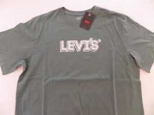 Levi's T-Shirt Adult Large Green Relaxed Fit 100% Cotton HTF NOS w/ Tag - Picture 1 of 2