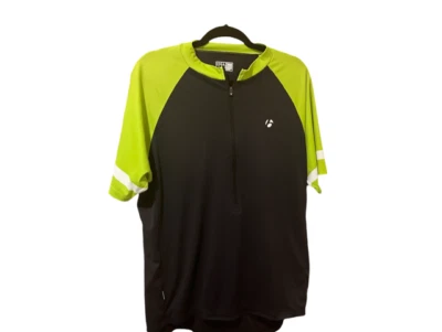Camiseta deportiva Bontrager para hombre verde neón y negra para ciclismo de carreras solsticio grande L  Foto 1 de 4