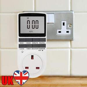 Kitchen Timer Outlet 24 Hour Cyclic Plug Outlet UK Plug Electronic Timing Socket