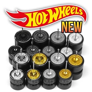 1/64 Scale AERO DISC v3 Real Rider Wheels Rims Tires Set for Hot - Picture 1 of 12