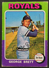 1975 Topps Baseball Mini #228 George Brett Rookie Card VG Hall of Fame KC Royals