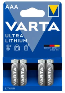 Varta Lithium Batterie AAA - R03 - 4er Blister - 6103.301.404 - Bild 1 von 2