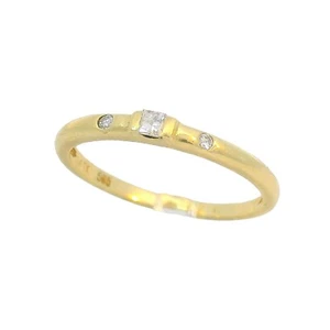 Ring / Vorsteckring 585 Gelbgold mit 0,06 ct Diamanten Größe: 56 - Bild 1 von 8