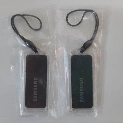 Etiqueta de llave para SAMSUNG sin llave digital tipo anillo de cerradura de puerta SHS-AKT200 negro 2 piezas Foto 1 de 4