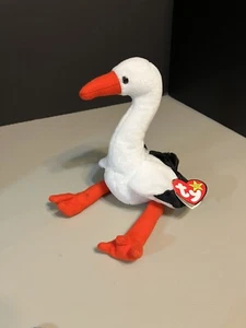 Colección Beanie Babies TY "Stilts the Stork" 1999 con etiqueta colgante - Imagen 1 de 7