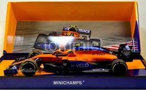 2020 McLaren MCL35 Lando Norris Austria 1:18 w/ Velo livery in DISPLAY box - Picture 1 of 12