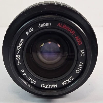 Albinar-ADG 35-70mm f/3.5-4.8 Zoom Lens P-K/KA Mount Manual Focus Good Condition - Image 1 of 4