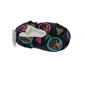 NWT LOL Surprise Girls Slippers Size 10-4 Snuggle Toes Non Slip Black Color - Picture 1 of 9